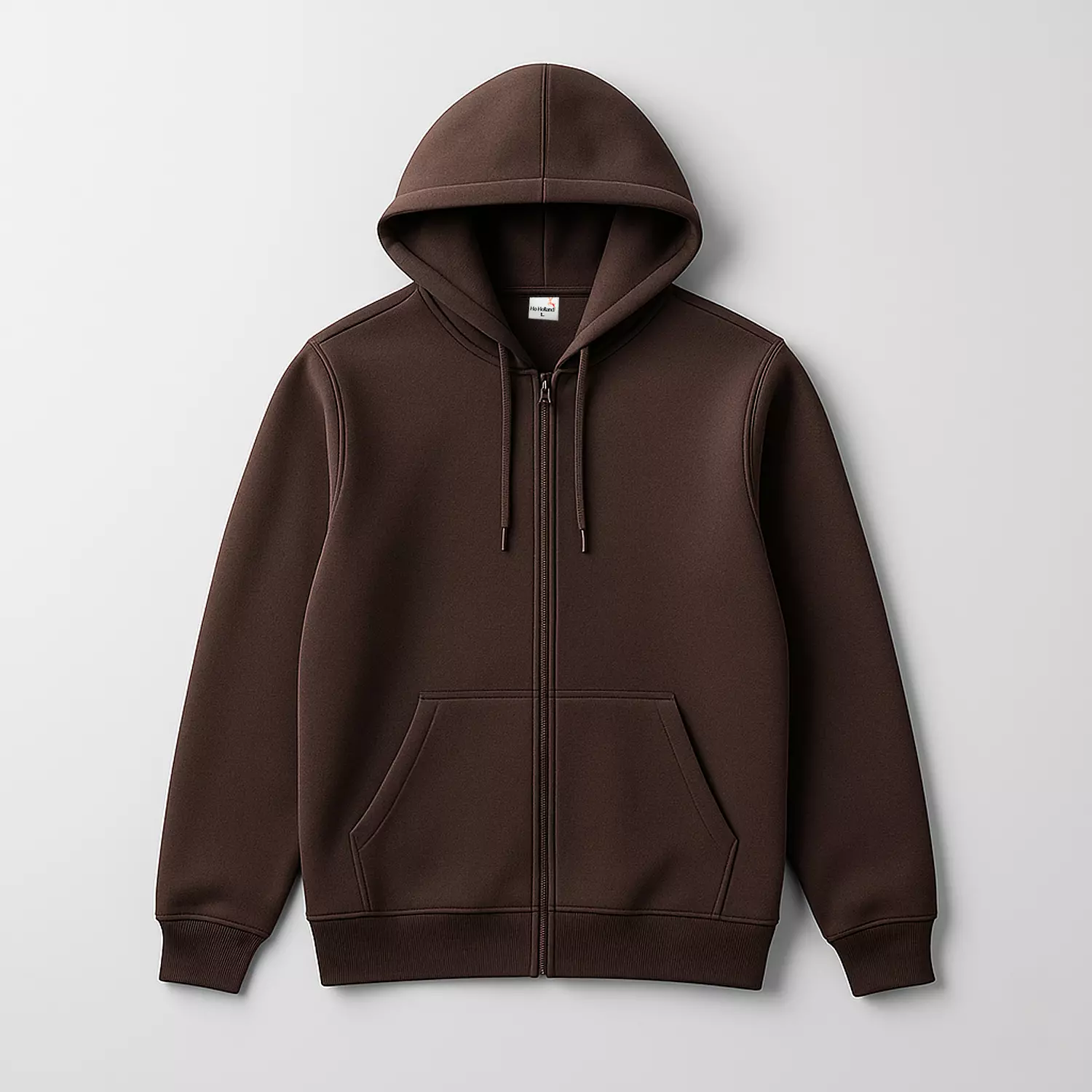 Ho Holland Zip-Up Hoodie - Brown image
