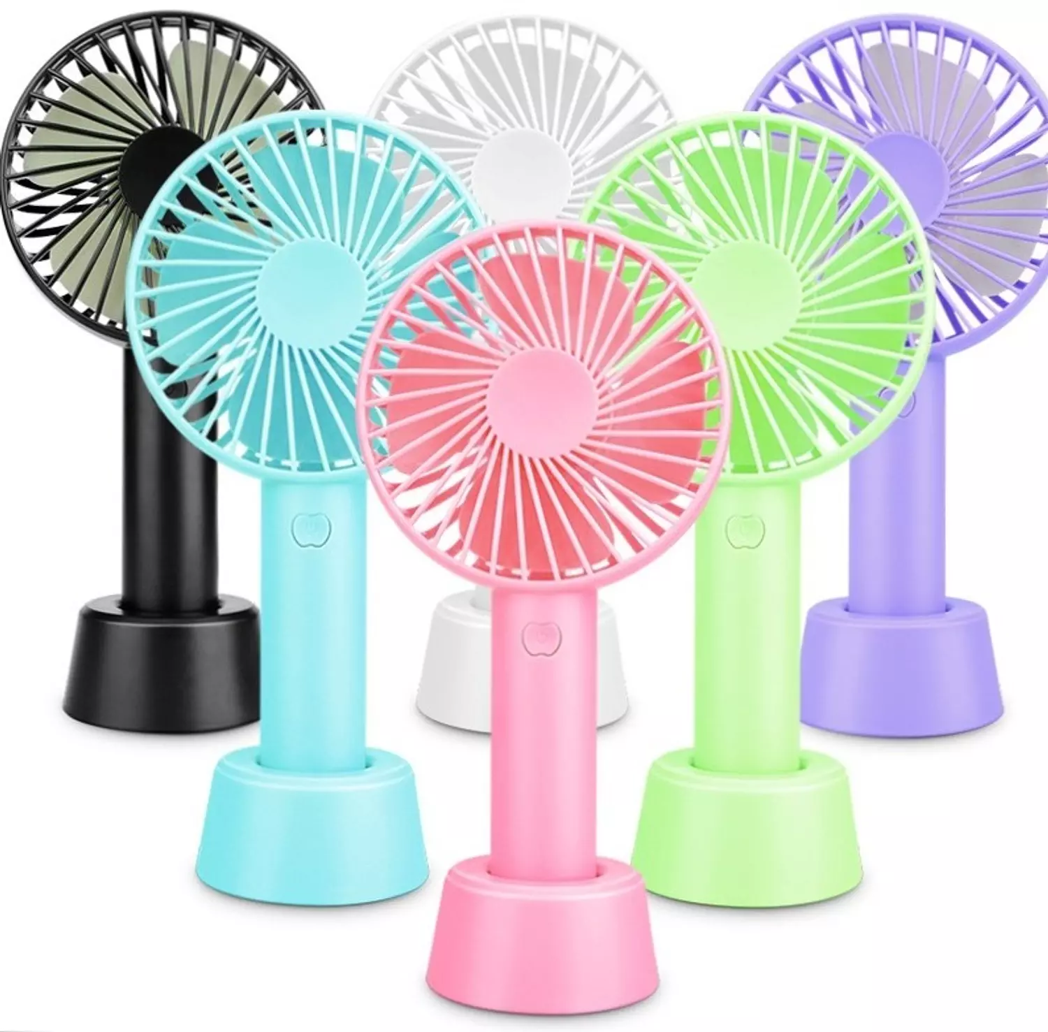 SS-2 Rechargeable Handheld Fan - 3 Speeds - pink 11