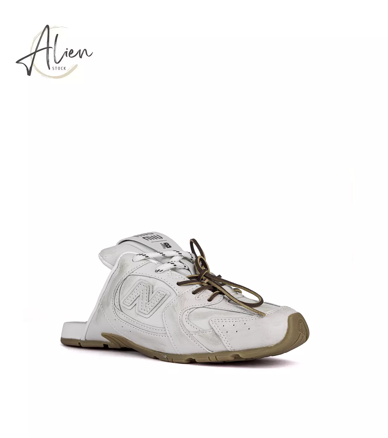 MIU MIU 530 White MULES WOMEN hover image
