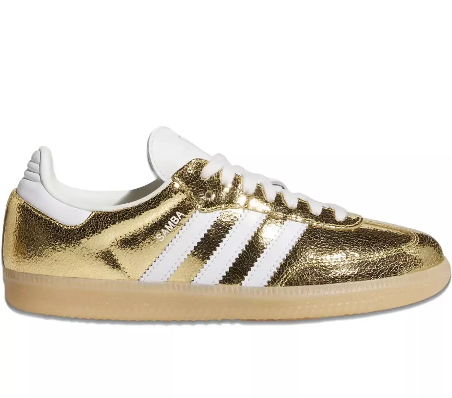 Adidas Samba  OG Gold Metallic  Cracked image