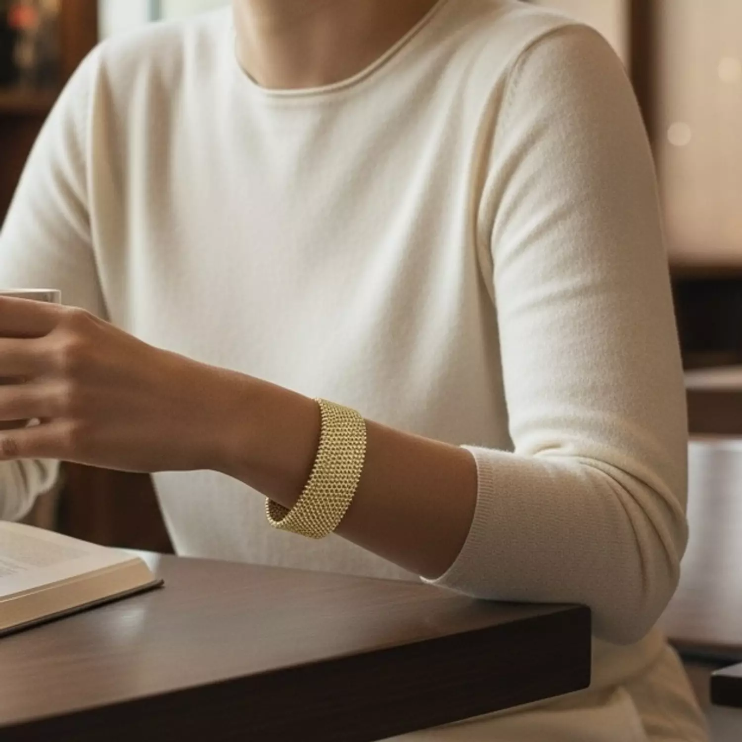 Golden Mesh cuff 2