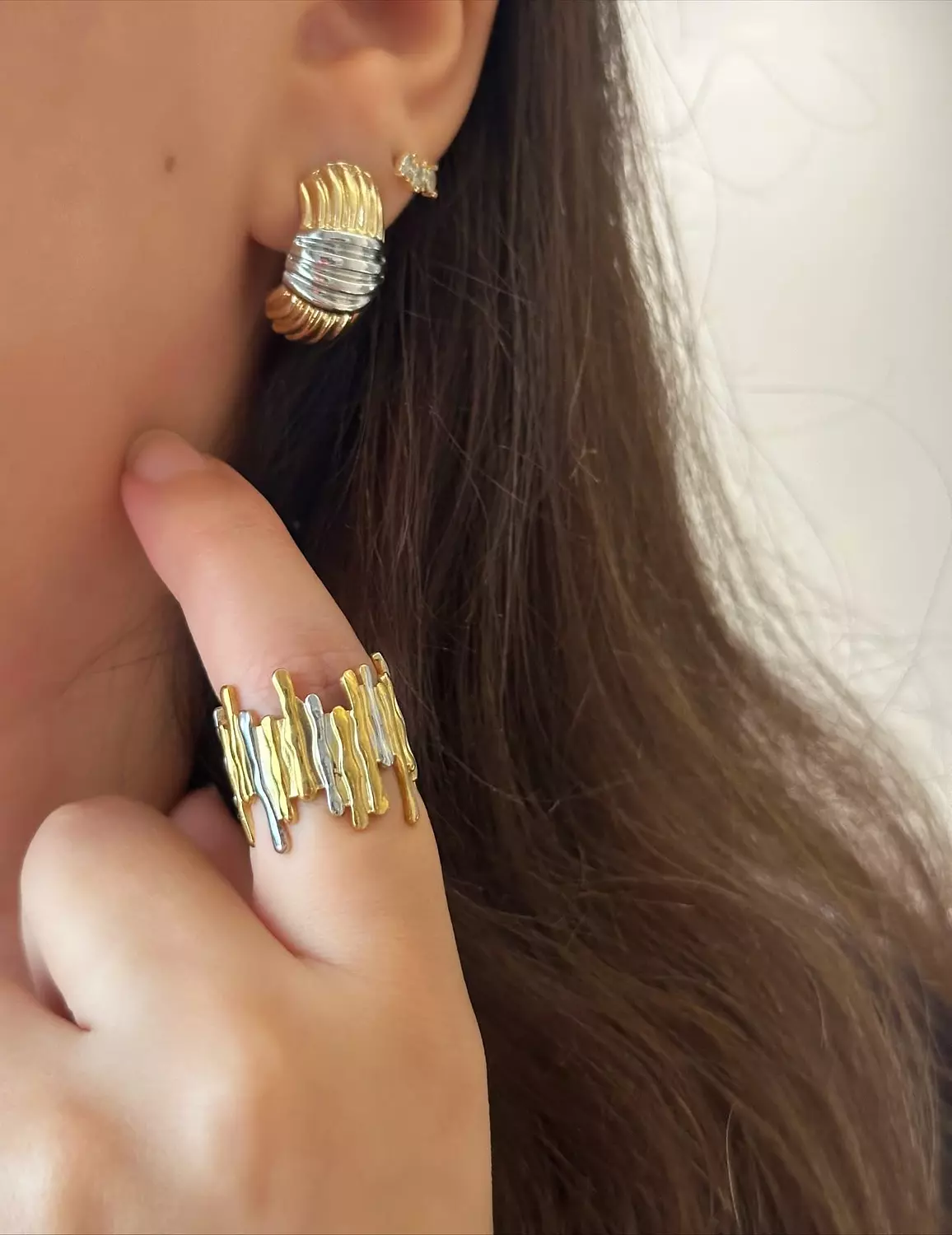 Wrapped knot earrings  image