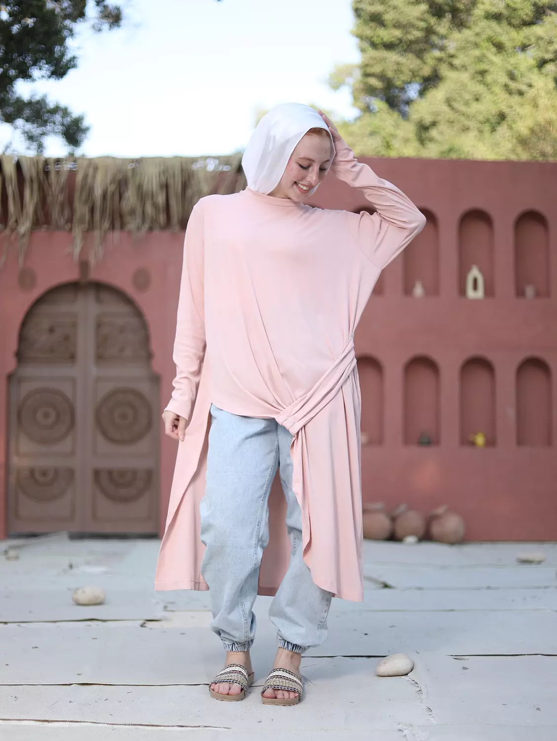 LUNA Top in powder pink image