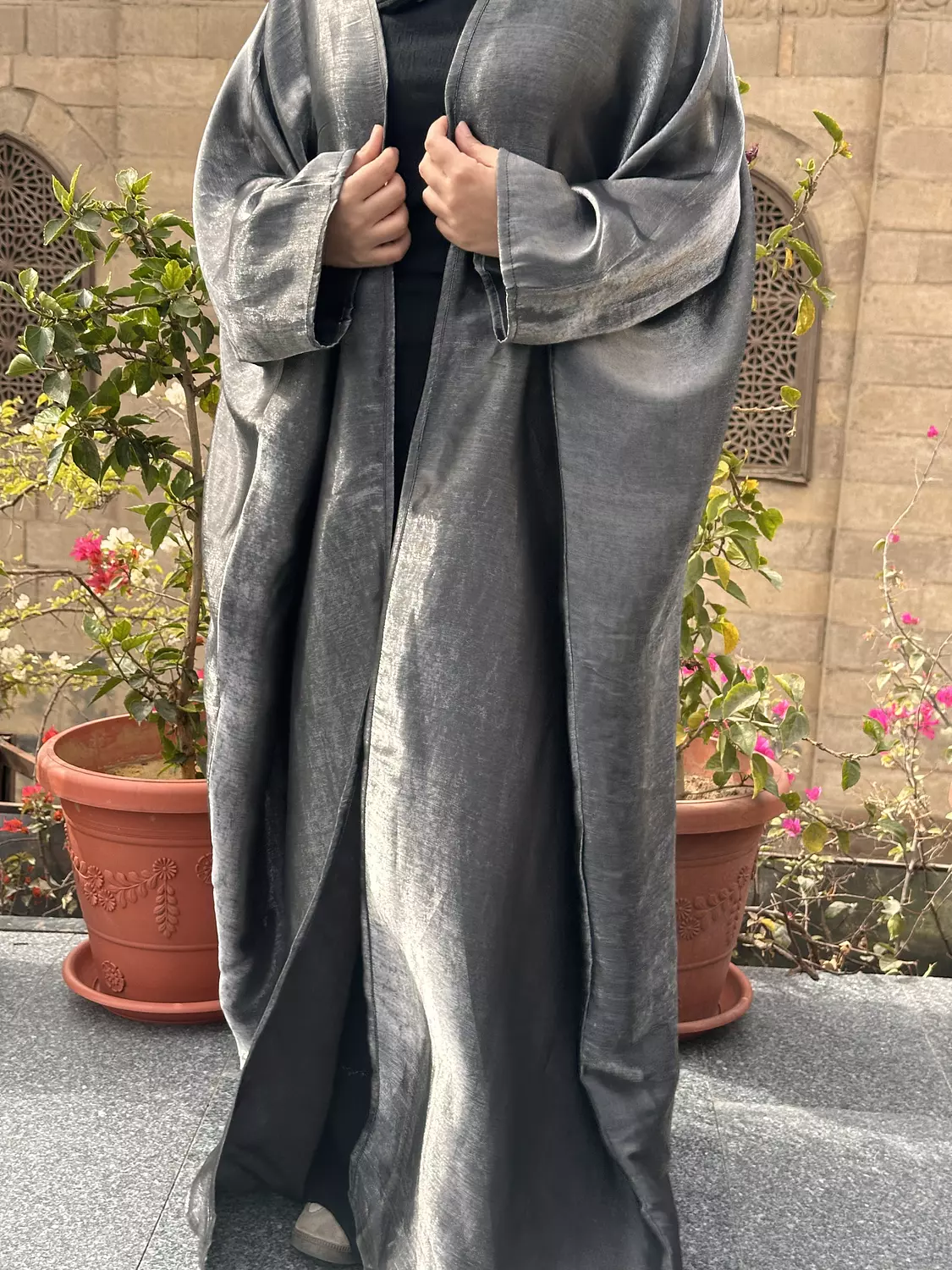 Shimmery Kaftan - Silver 2