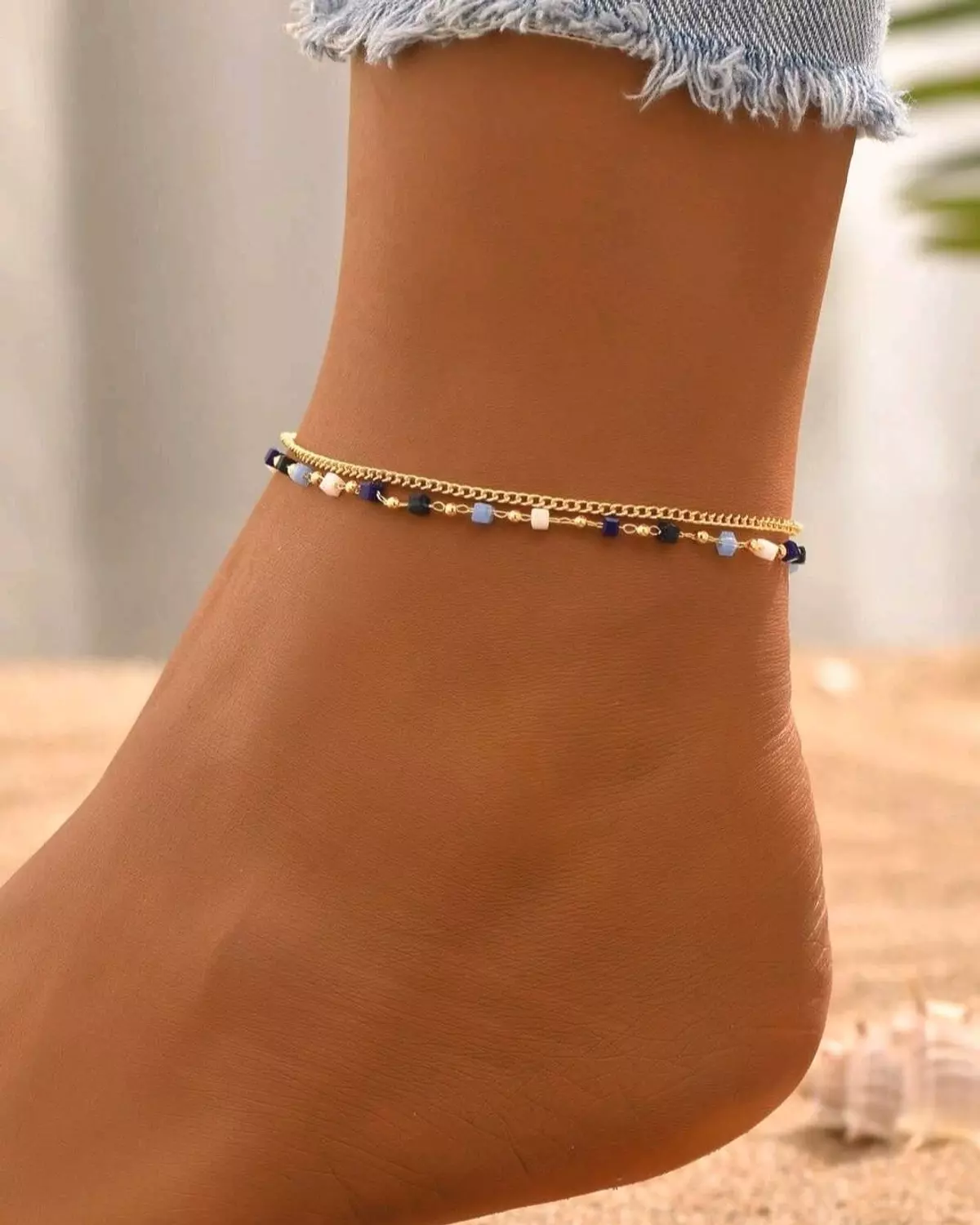 Deep Blue Anklet hover image