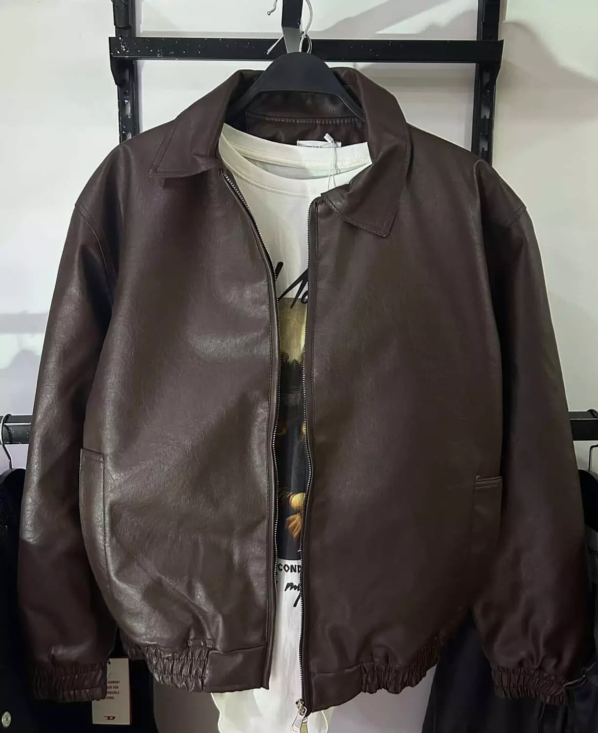 Boxy Zara Leather Jacket image