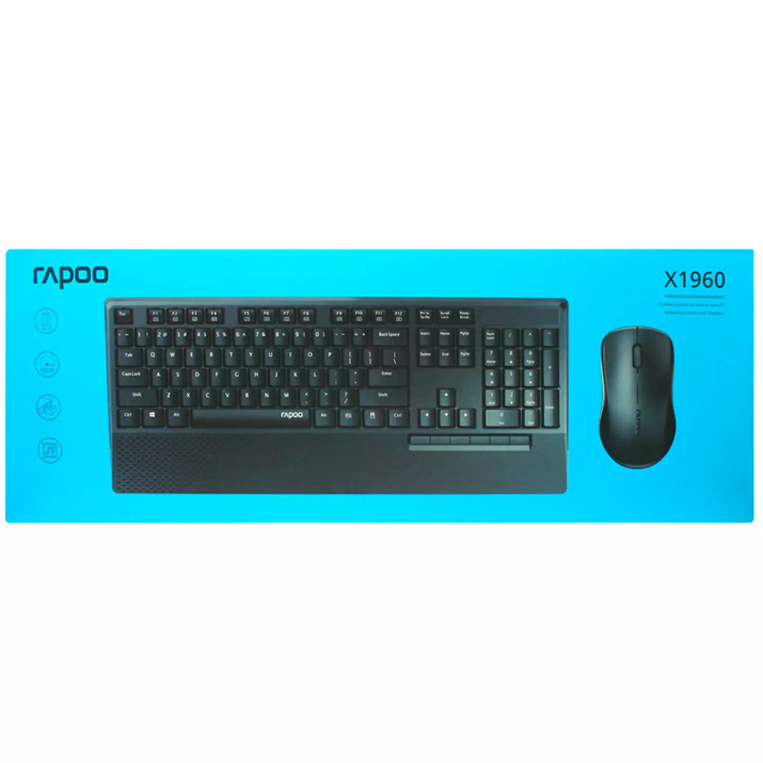 KEYBOARD +MOUSE RAPOO X1960 image