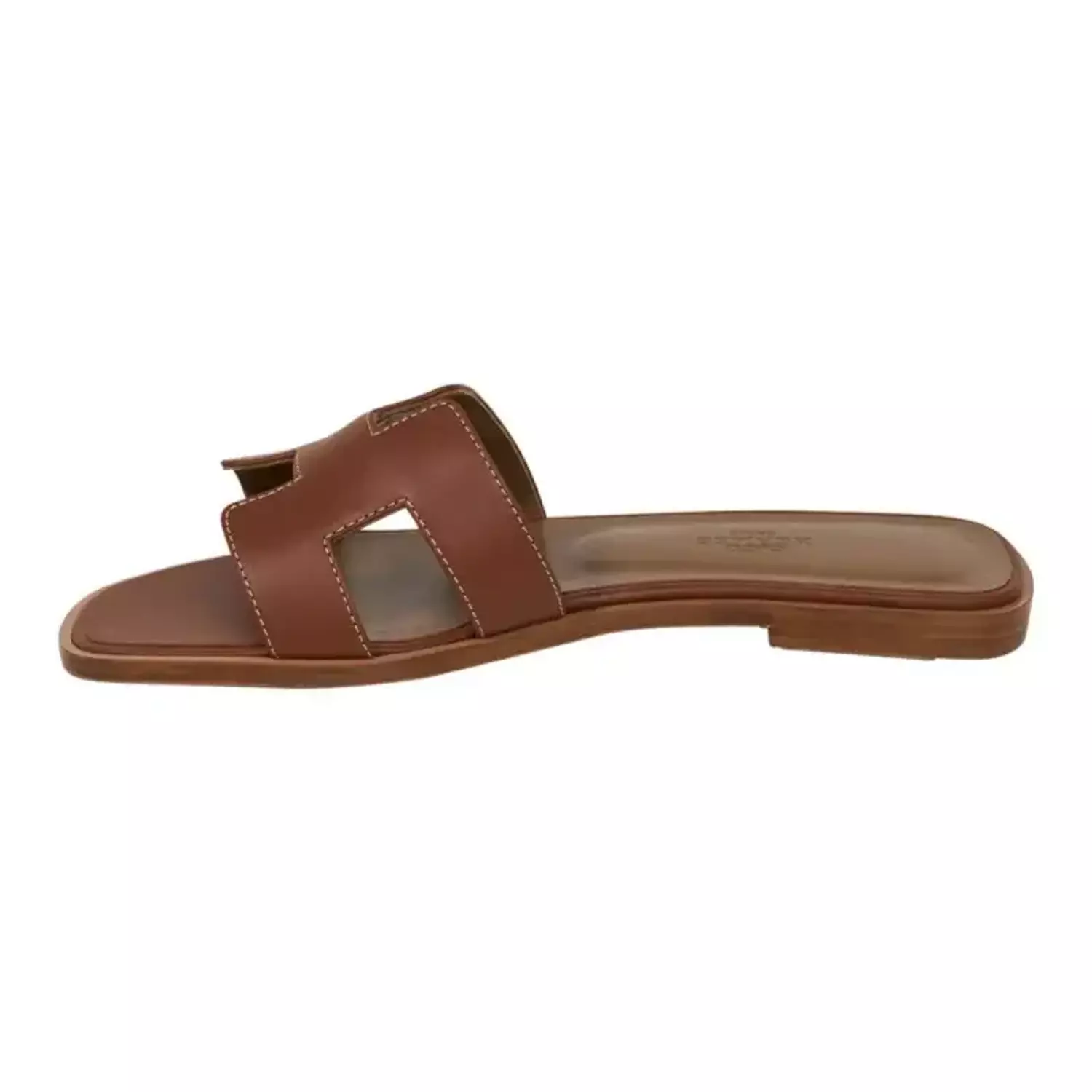 Hermes Sandal Flat Oran Gold Box Calfskin | Mightychic hover image