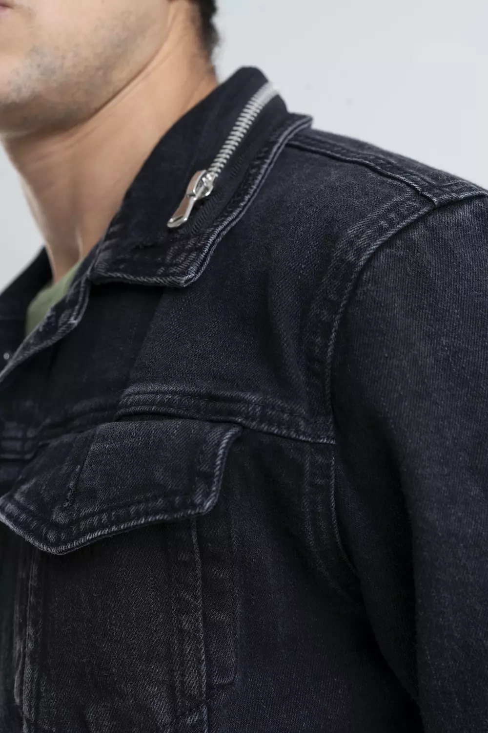 Black Denim Jacket 4
