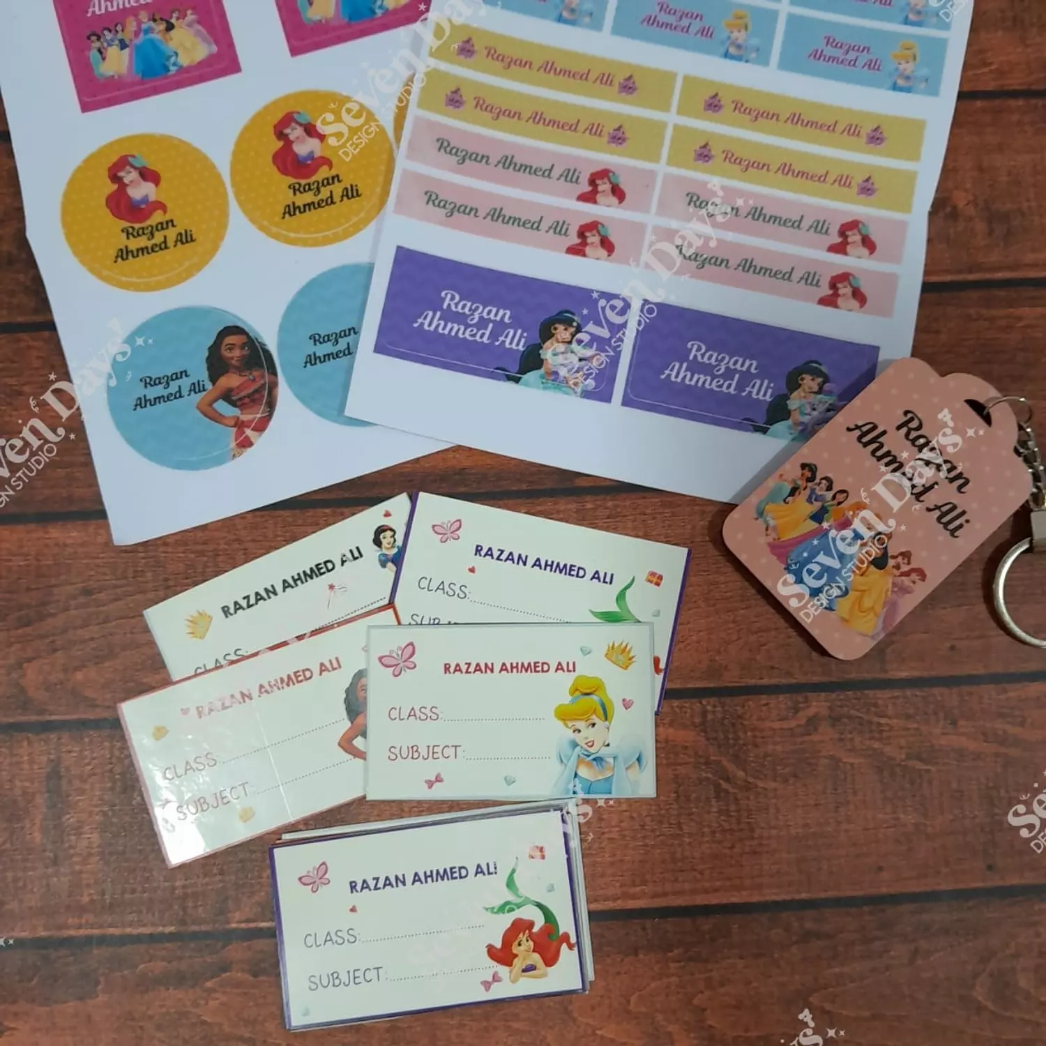 Princess School Labels 4