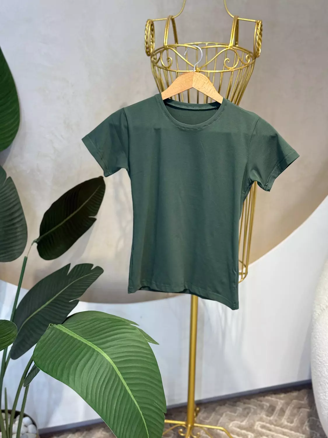 Half-Sleeve Top Olive image