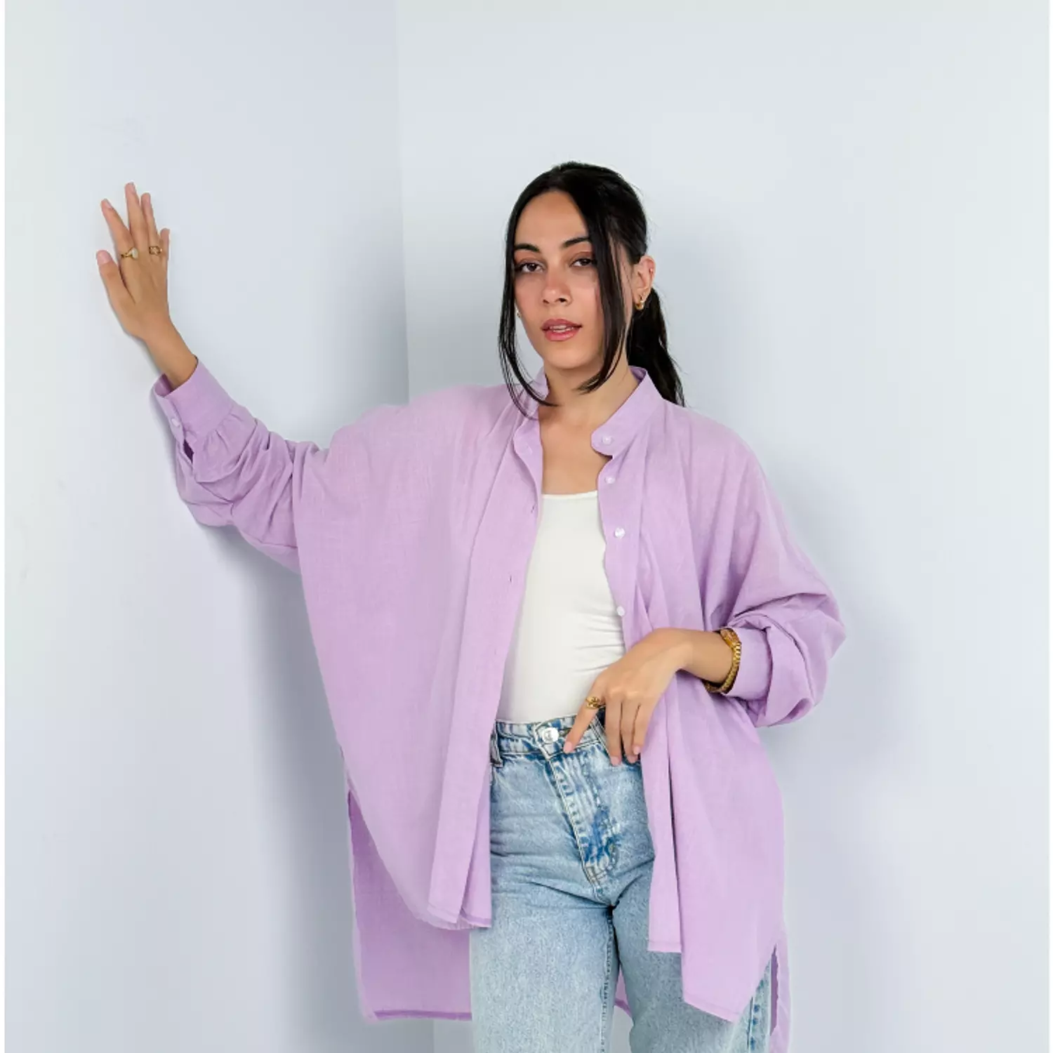 Long Shirt - Lilac  image