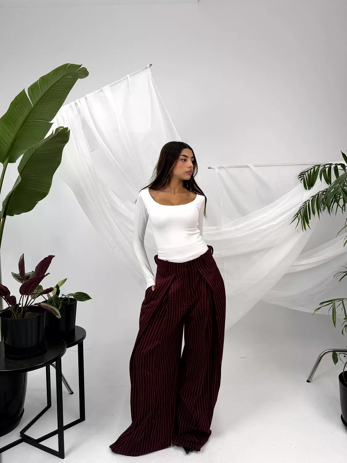 Stripped Tailored Pants 22