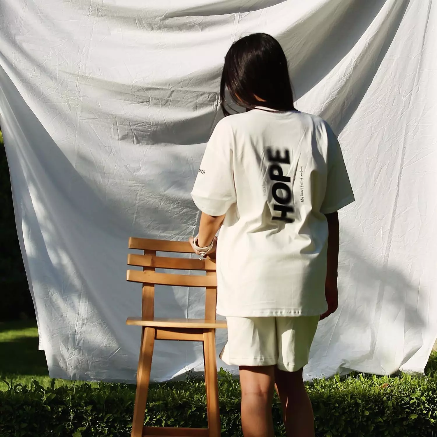 SOUTH Unisex HOPE Off-White cotton T-shirt hover image
