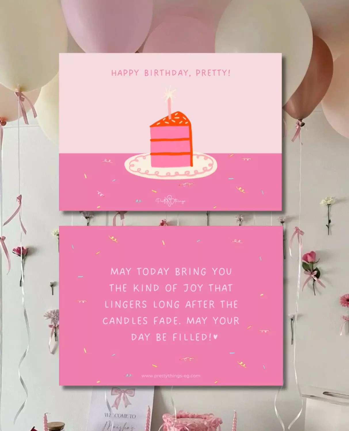 pretty birthday card image