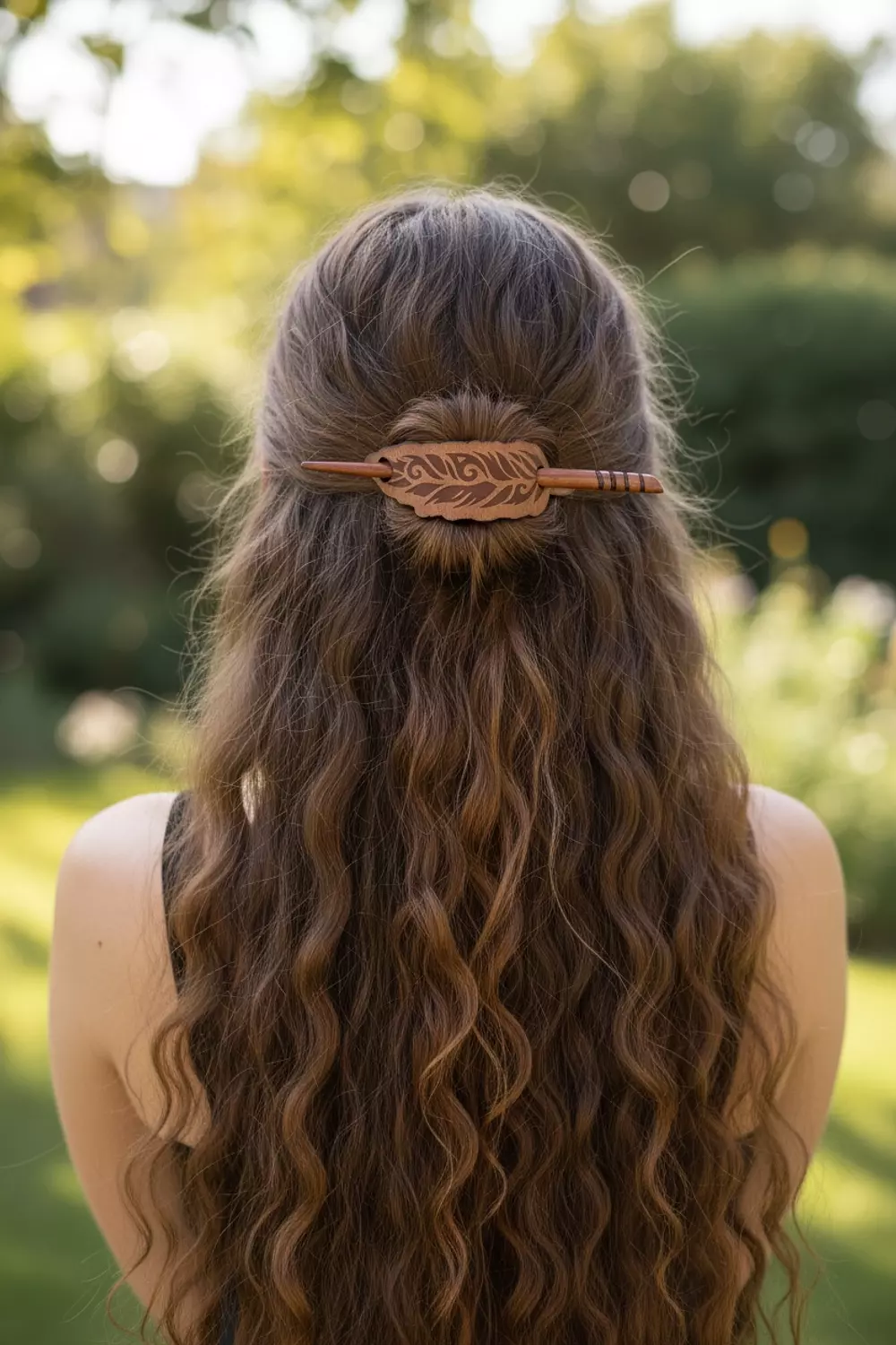 Bohemian Feather Hair Barrette image