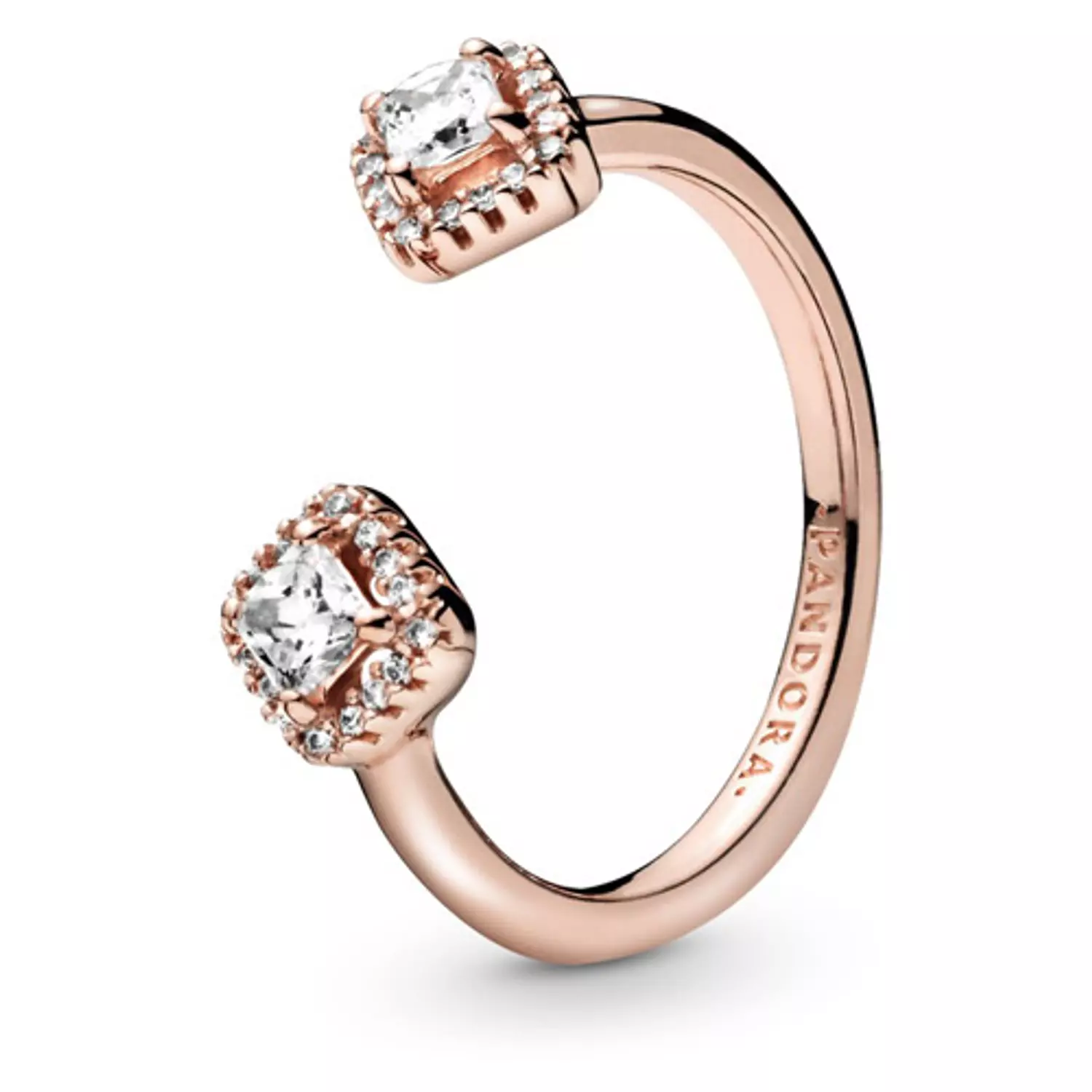 Pandora Rose Square Sparkle Ring Pandora Rose Square Sparkle Open Ring with Clear Zirconia image