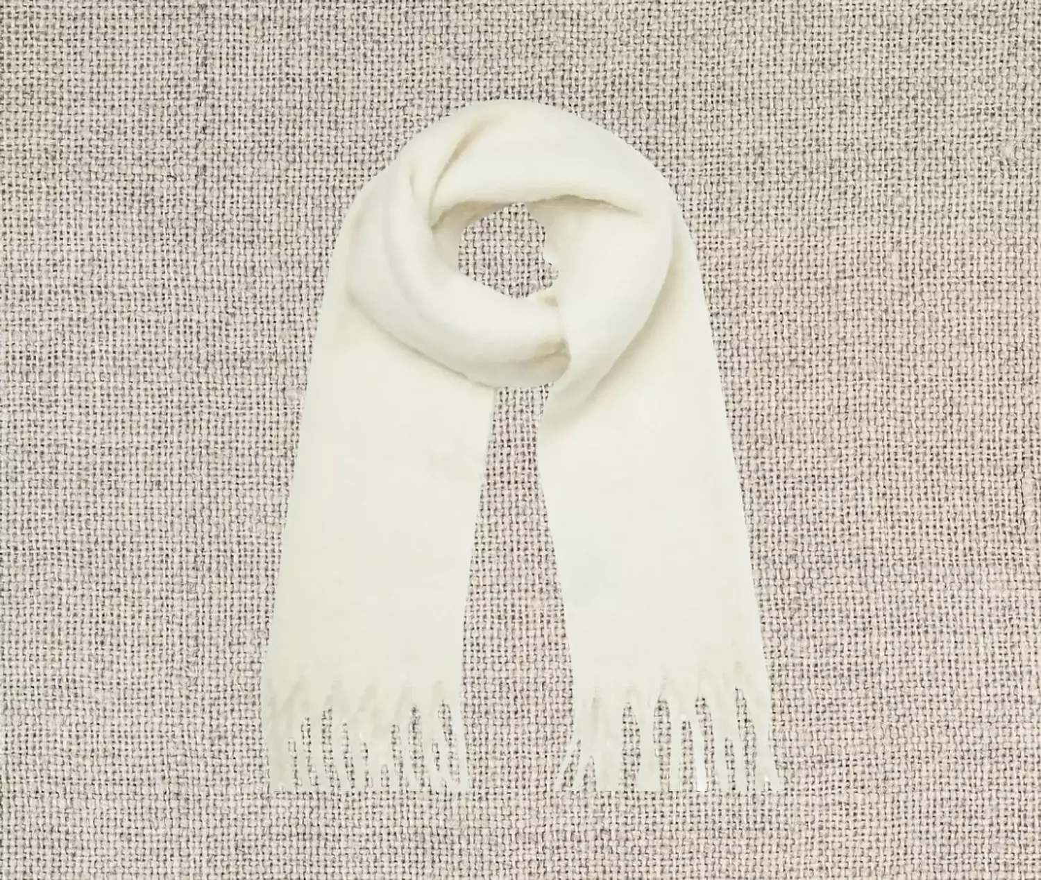 Off White Autumn Scarf image