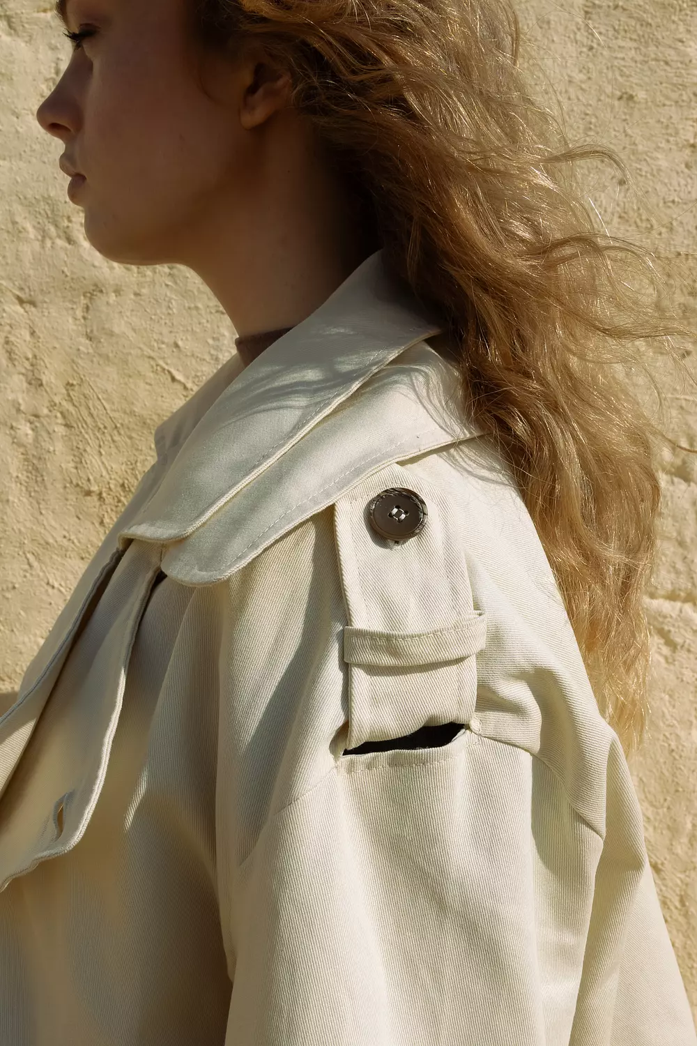 Convertible Trench Coat - butter yellow 3