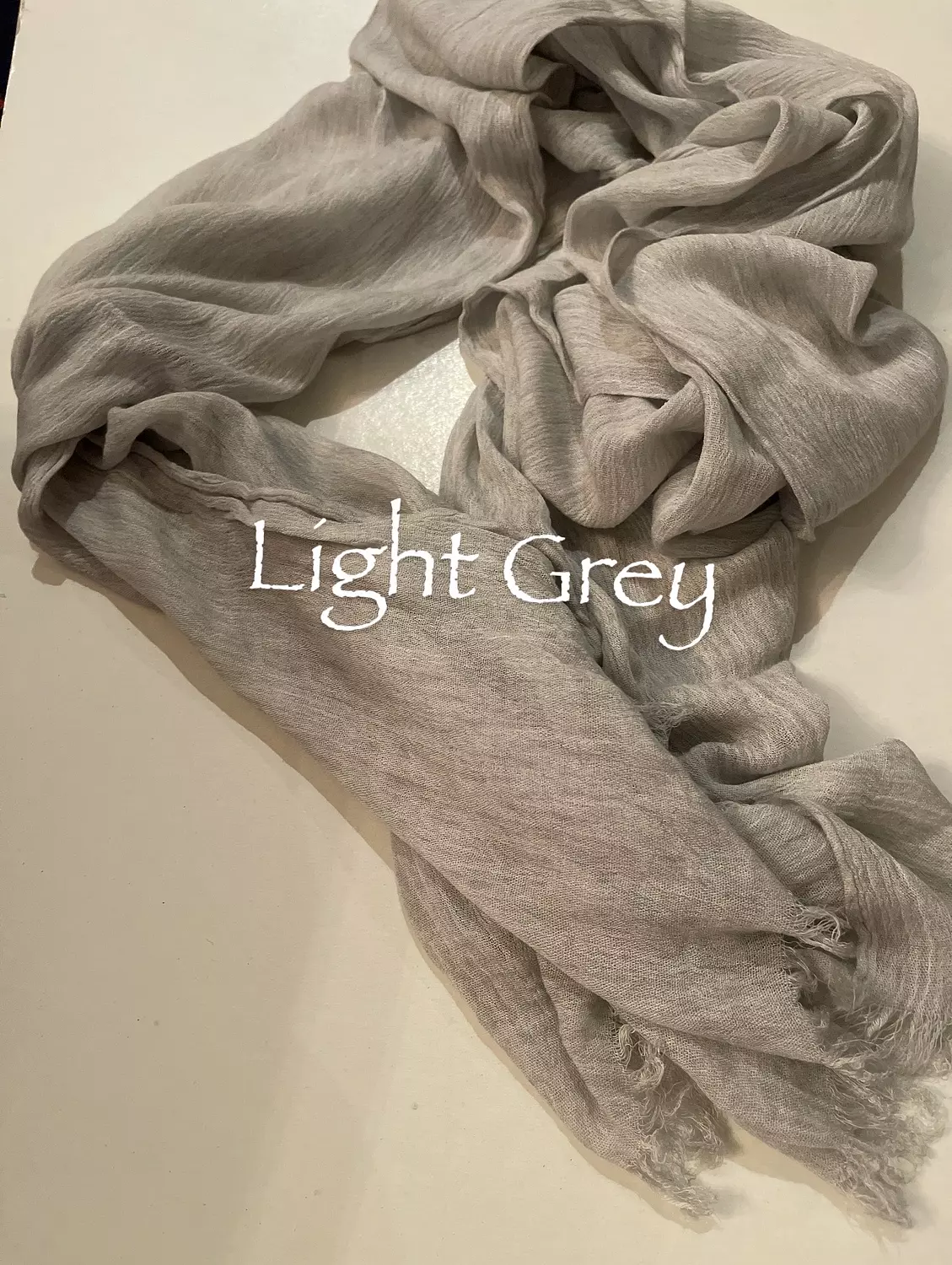 Light Grey Ruffled Cotton image