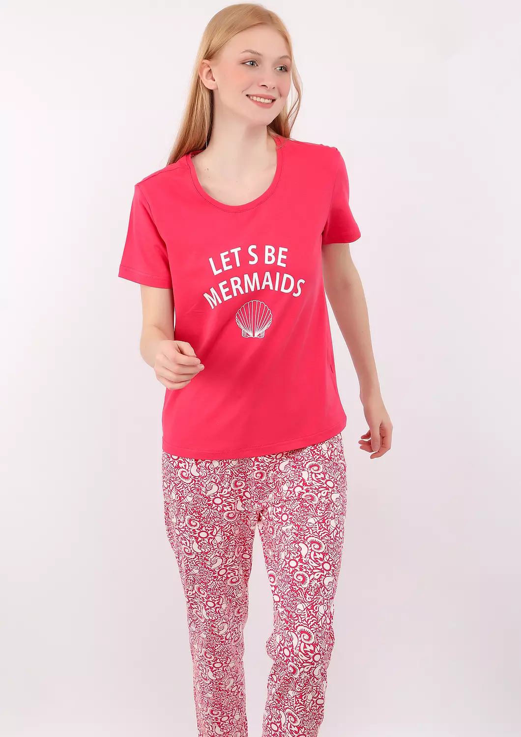 S101 Coastal Breeze Seashell Pajama Set 4