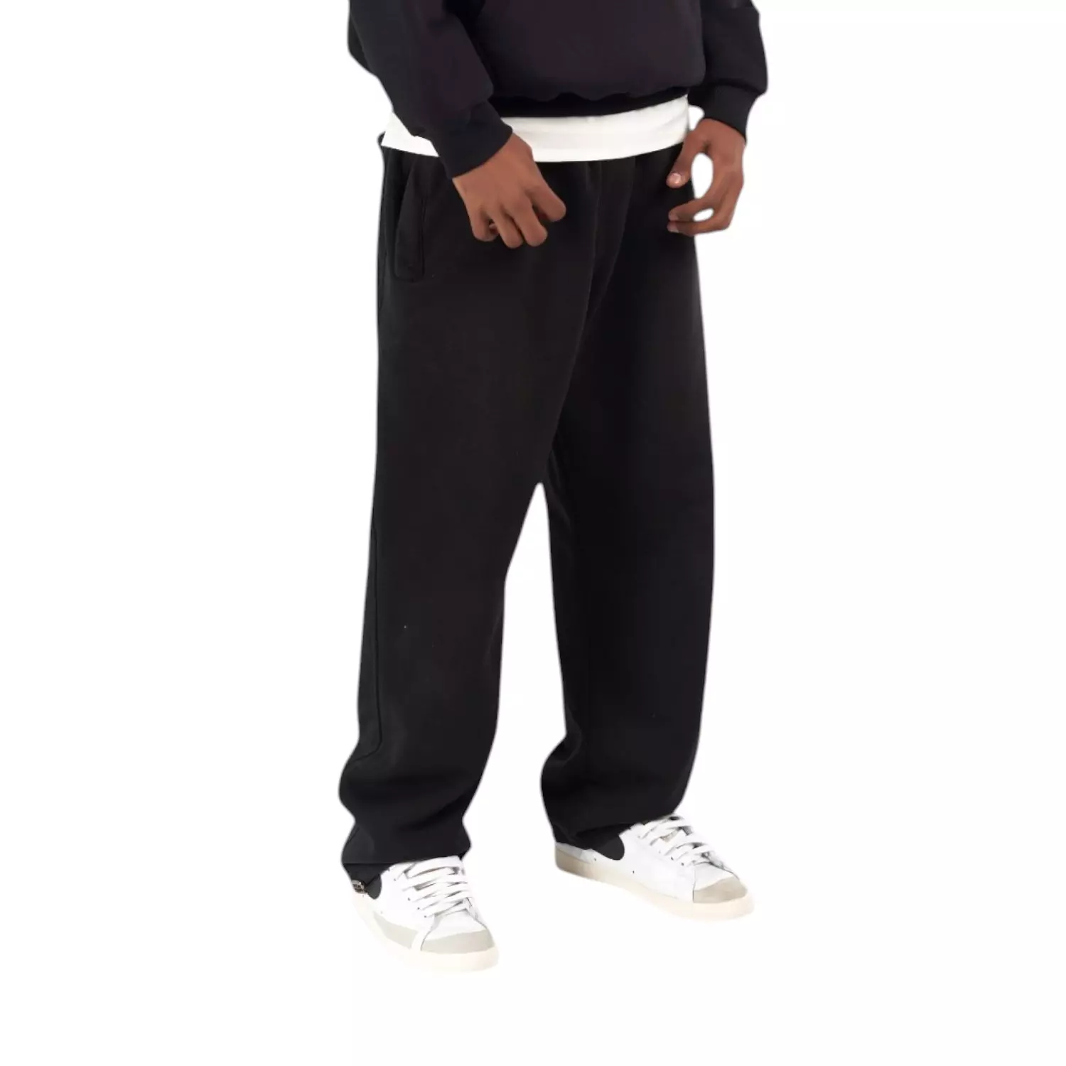 cotton wide leg winter sweatpants  hover image