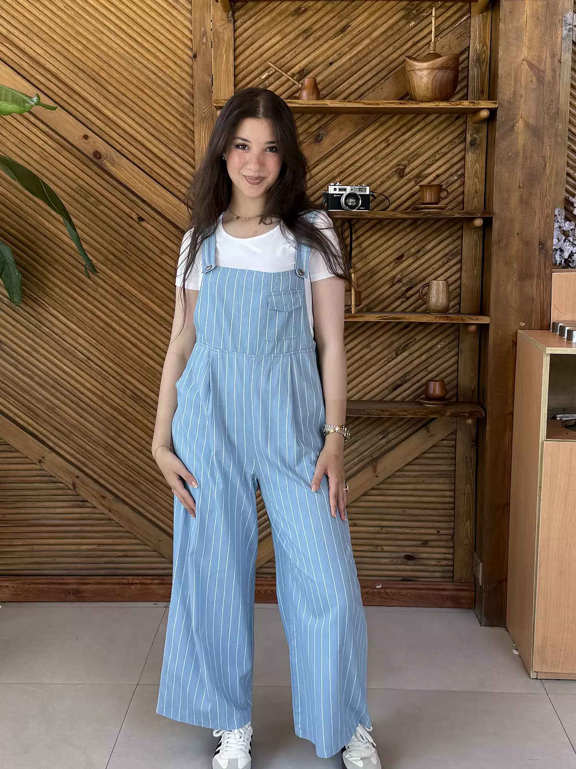 “Light Denim Cotton Jumpsuit” 1