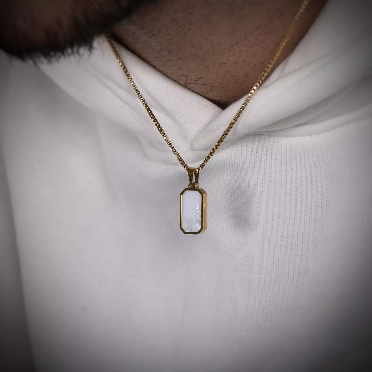 Double-Face Stone Necklace 1